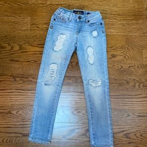 Lucky brand skinny ripped jeans